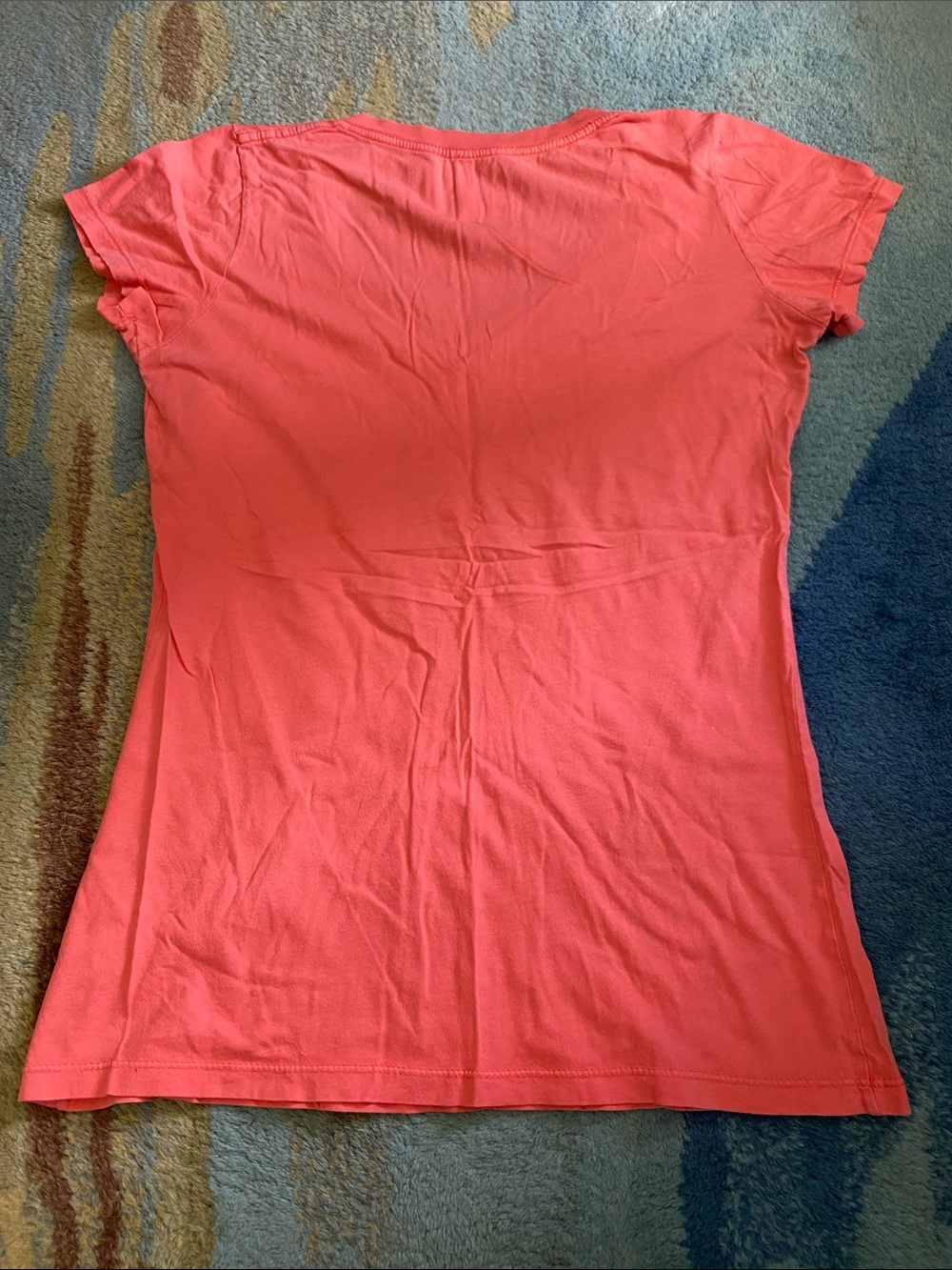 Blue 84 Coral V-Neck Short Sleeve Tee with Navy Graphic - Picture 3 of 4